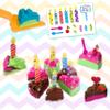 Carolart Sensory Bin,Ice Cream and Cakes Sensory Kit,Kids Play Sand Kit,Sandbox with Sensory Sand Girls and Boys,Sensory Toys for Kids 3 4 5 6 Year Old view 4