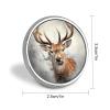 Animal Deer Button Maker Supplies 1 Inch Aluminium Alloy Design Button Badge Small Round Name Badge Magnets Button Pin Badges Kit for Crafts view 2