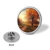 Autumn Scene Button Maker Supplies 1 Inch Aluminium Alloy Design Button Badge Small Round Name Badge Magnets Button Pin Badges Kit for Crafts view 3