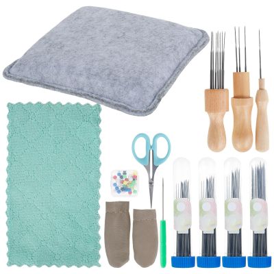 113Pcs Needle Felting Tools, DIY Wool Felt Needling Tool Kit, Needle Felting Supplies with 80 Pcs 4 Types Felting Needles, 3 Types Handle and Wool Felt Pad, Complete Wool Felting Supplies for Starter
