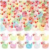 100 PCS Mini Glitter Ducks, Tiny Resin Ducks Plastic Animal Figures for Dollhouse, Garden, Micro Landscape, Home Outdoor Party, Aquarium Decor view 1