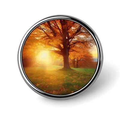 Autumn Sunset Button Maker Supplies 1 Inch Aluminium Alloy Design Button Badge Small Round Name Badge Magnets Button Pin Badges Kit for Crafts