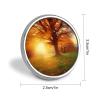 Autumn Sunset Button Maker Supplies 1 Inch Aluminium Alloy Design Button Badge Small Round Name Badge Magnets Button Pin Badges Kit for Crafts view 2