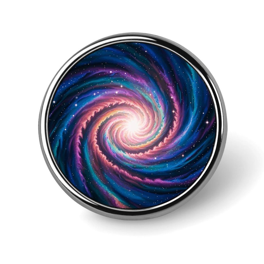 Beautiful Galaxy Button Maker Supplies 1 Inch Aluminium Alloy Design Button Badge Small Round Name Badge Magnets Button Pin Badges Kit for Crafts