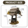 1 12 Scale Dollhouse Accessories, Wooden 1 12 Scale Dollhouse Furniture Corridor Well with Rotating Handle, Lifting & Raising Bucket, 1 12 Scale Accessories view 3