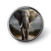 3D Elephant Button Maker Supplies 1 Inch Aluminium Alloy Design Button Badge Small Round Name Badge Magnets Button Pin Badges Kit for Crafts view 1