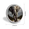 3D Elephant Button Maker Supplies 1 Inch Aluminium Alloy Design Button Badge Small Round Name Badge Magnets Button Pin Badges Kit for Crafts view 2