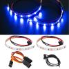 BRKRC RC Chassis Lights LED Strip Underglow Underbody Lamp for ARRMA 1/18 Granite Typhon GROM 1/14 Mojave Grom Mega 380 Upgrades Accessories (Blue) view 1