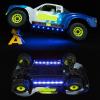 BRKRC RC Chassis Lights LED Strip Underglow Underbody Lamp for ARRMA 1/18 Granite Typhon GROM 1/14 Mojave Grom Mega 380 Upgrades Accessories (Blue) view 3