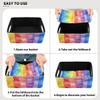 xigua Rainbow Stripes Storage Bins Set of 2,Collapsible Storage Cube Home Decor Storage Baskets Organizer for Toys Books Shelves Closet Laundry Nursery view 2