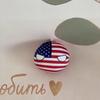 QXXKJDF 7.9-inch, 3.9-inch Polish Balls, Country Balls, Czech Republic, Japan, Ukraine, United States, Mexico, China, National Flag, Plush Toy Country Balls, Interior Decoration, America view 1