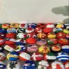 QXXKJDF 7.9-inch, 3.9-inch Polish Balls, Country Balls, Czech Republic, Japan, Ukraine, United States, Mexico, China, National Flag, Plush Toy Country Balls, Interior Decoration, America view 4