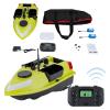 LYNICESHOP Fishing Bait Boat, w/Dual 390 Motors generating 52W of Power, 500m/1640ft RC Fishing Boat, Bait Boats, for Surf (Green with Light Bar) view 1