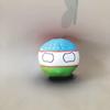 QXXKJDF 7.9in 3.9in Country Ball Plush Country Ball, Flags of France, Qatar, Croatia, Peru and Other Countries, Plush Toy Country Balls, Indoor Decoration, (Uzbekistan,7.8in) view 1