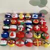 QXXKJDF 7.9-inch, 3.9-inch Polish Balls, Country Balls, Czech Republic, Japan, Ukraine, United States, Mexico, China, National Flag, Plush Toy Country Balls, Interior Decoration, Thailan view 3