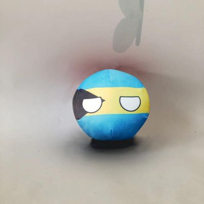 QXXKJDF 7.9in 3.9in Country Ball Plush Country Ball, Flags of France, Qatar, Croatia, Peru and Other Countries, Plush Toy Country Balls, Indoor Decoration, (Bahamas,3.8in)