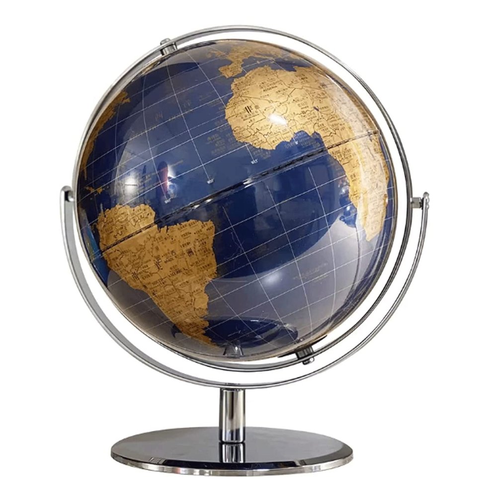 PZEOB Geographic Globes 720 Rotating Globe Hd Easy-to-Read Globes with Metal Arc and Base World Globe for Adult Students Geographic Globes Fun