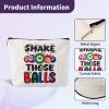 1 Pack Bingo Bag with Pockets for Dauber and 1 Pack Bingo Gambler Gift Shake Those Balls Makeup Pouch Bag,Bingo Bag Set,Bingo Accessories for Women,Bingo Tote Game Bag,Bingo Gifts Prizes for Adults. view 4