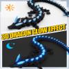 3D Printed Dragon Eggs Glow in The Dark Prefilled Easter Eggs with Dragon Toy for Basket Stuffers 3D Printed Animals for Goodie Bag Fillers Unique Easter Basket Essentials for Kids Teens view 3