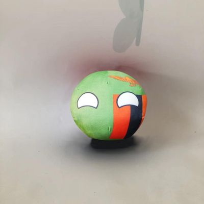QXXKJDF 7.9in 3.9in Country Ball Plush Country Ball, Flags of France, Qatar, Croatia, Peru and Other Countries, Plush Toy Country Balls, Indoor Decoration, (Zambia,3.8in)