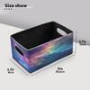 xigua Galaxy Storage Bins Set of 2,Collapsible Storage Cube Home Decor Storage Baskets Organizer for Toys Books Shelves Closet Laundry Nursery view 3