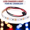 BRKRC RC Chassis Lights LED Strip Underglow Underbody Lamp for ARRMA 1/18 Granite Typhon GROM 1/14 Mojave Grom Mega 380 Upgrades Accessories (Red) view 2