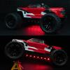 BRKRC RC Chassis Lights LED Strip Underglow Underbody Lamp for ARRMA 1/18 Granite Typhon GROM 1/14 Mojave Grom Mega 380 Upgrades Accessories (Red) view 3