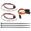 BRKRC RC Chassis Lights LED Strip Underglow Underbody Lamp for ARRMA 1/18 Granite Typhon GROM 1/14 Mojave Grom Mega 380 Upgrades Accessories (Red) view 4