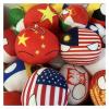 QXXKJDF 7.9-inch, 3.9-inch Polish Ball, Country Ball, Pakistan, Germany, France, Canada, EU, Portugal, National Flag, Plush Toy Country Ball, Interior Decoration, (Egypt,3.7in) view 4