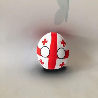 QXXKJDF 7.9-inch 3.9-inch Polish Country Ball, Plush Country Ball, UAE, Argentina, Belgium, UK, Plush Toys, Country Ball, Interior Decoration, (Georgia,3.7in)