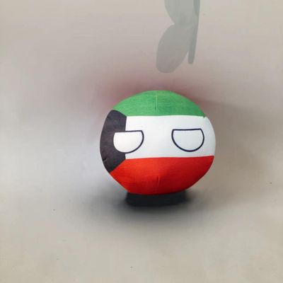 QXXKJDF 7.9-inch 3.9-inch Country Ball Plush Country Ball Ecuador, France, Spain, Congo, Mexico, Canada, Congo Plush Toy Children's and Adult Country Balls(Kuwait,3.7in)