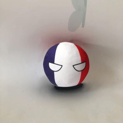 QXXKJDF 7.9-inch 3.9-inch Country Ball Plush Country Ball Ecuador, France, Spain, Congo, Mexico, Canada, Congo Plush Toy Children's and Adult Country Balls(France1,3.7in)