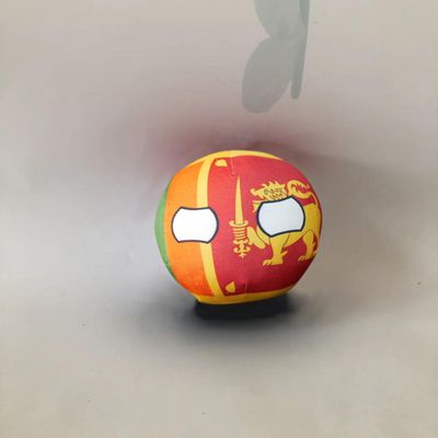 QXXKJDF 7.9in 3.9in Country Ball Plush Country Ball, Flags of France, Qatar, Croatia, Peru and Other Countries, Plush Toy Country Balls, Indoor Decoration, (Sri Lanka,3.8in)