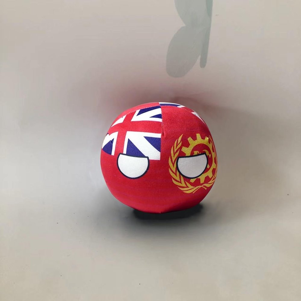 QXXKJDF 7.9-inch 3.9-inch Polish Ball, Country Ball, Australia, Japan, Maldives, Angola, Flags of Multiple Countries, Plush Toy Countryballs, Interior Decoration, (British Isles,7.8in)