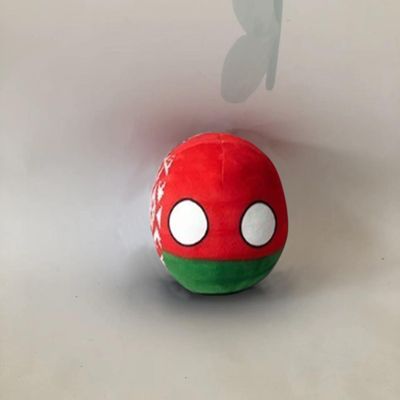 QXXKJDF 7.9-inch 3.9-inch Polish Ball, Country Ball, Australia, Japan, Maldives, Angola, Flags of Multiple Countries, Plush Toy Countryballs, Interior Decoration, (Belarus1,7.8in)