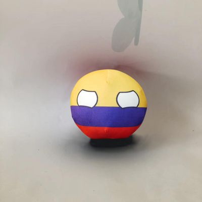 QXXKJDF 7.9-inch 3.9-inch Country Ball Plush Country Ball Ecuador, France, Spain, Congo, Mexico, Canada, Congo Plush Toy Children's and Adult Country Balls(Columbia,3.7in)