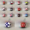 QXXKJDF 7.9-inch 3.9-inch Country Ball Plush Country Ball Ecuador, France, Spain, Congo, Mexico, Canada, Congo Plush Toy Children's and Adult Country Balls(Columbia,3.7in) view 3