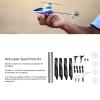 EVTSCAN XK K127 RC Helicopter Replacement Kit, 7 Piece Set, Alloy and Plastic Parts, Tail Rotor, Blades, Motors for Easy Maintenance and Repair view 2