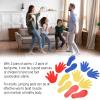 Hands and Feet Play Mat for Kids and Adults PVC Coordination Game Mat with 3 Pairs of Hands and Feet Design Indoor Activity Toy for Ages Year and Up view 4