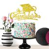 Congratulations 2026 Graduation Cake Topper Gold Glittery Class of 2026 Cake Topper Congrats Grad Party Cake Decor for 2026 Senior High School College Grad Party Supplies Decorations view 2