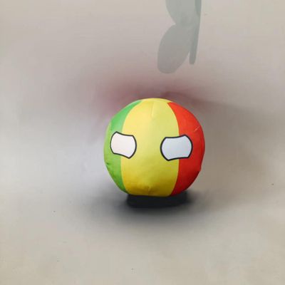 QXXKJDF 7.9-inch Polish Country Ball Plush Country Ball, Flags of Canada, NATO, Iceland, Poland, Jamaica, Plush Toy Country Balls, Interior Decoration, (Mali,7.8in)