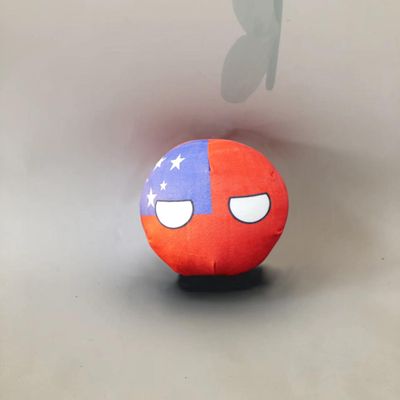 QXXKJDF 7.9-inch Polish Country Ball Plush Country Ball, Flags of Canada, NATO, Iceland, Poland, Jamaica, Plush Toy Country Balls, Interior Decoration, (Samoa,7.8in)