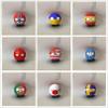 QXXKJDF 7.9-inch Polish Country Ball Plush Country Ball, Flags of Canada, NATO, Iceland, Poland, Jamaica, Plush Toy Country Balls, Interior Decoration, (Samoa,7.8in) view 3