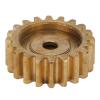20 Tooth Servo Gear MOD 0 8 Brass Gear for Industrial Applications with Material and Easy Installation view 3
