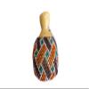 Large Xequer netted gourd rattle, Rhythm Instrument, Latin Percussion, Gift for Husband, Beaded Sekere instrument view 1