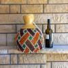 Large Xequer netted gourd rattle, Rhythm Instrument, Latin Percussion, Gift for Husband, Beaded Sekere instrument view 2