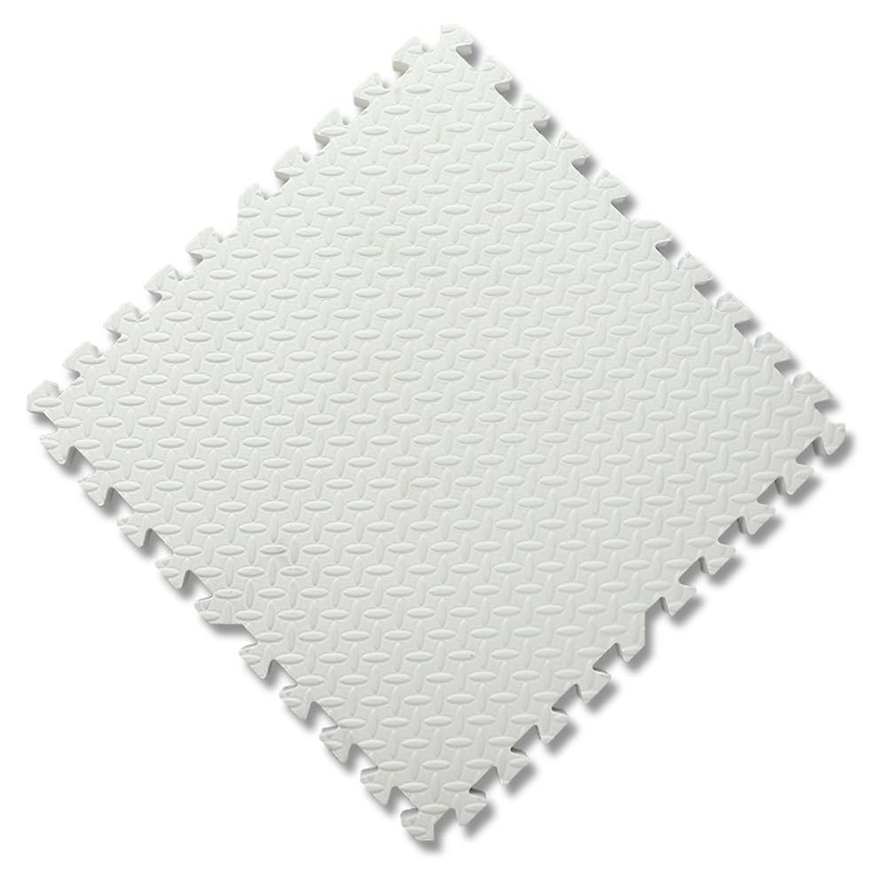 10 Pack Puzzle Play Mats for Floor,12''x12'' Interlocking Puzzle EVA Foam Play Mat,Non-Toxic Play Mat Toddler Playmat,Bedroom Crawling Exercise Mat (White,0.4'' Thick)