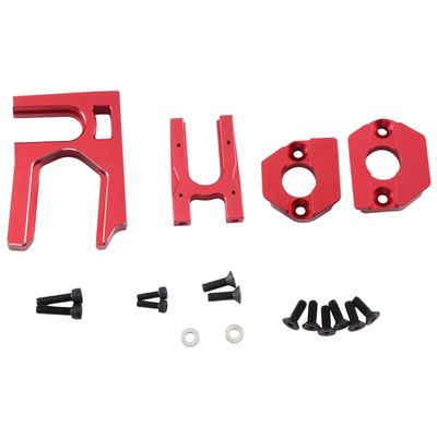 for ARRMA 1/7 Mojave Infraction 1/8 Kraton Outcast Typhon EXB 6S Metal Center Diff Mount + Motor Mount Red