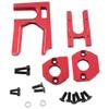 for ARRMA 1/7 Mojave Infraction 1/8 Kraton Outcast Typhon EXB 6S Metal Center Diff Mount + Motor Mount Red view 2