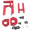 for ARRMA 1/7 Mojave Infraction 1/8 Kraton Outcast Typhon EXB 6S Metal Center Diff Mount + Motor Mount Red view 3